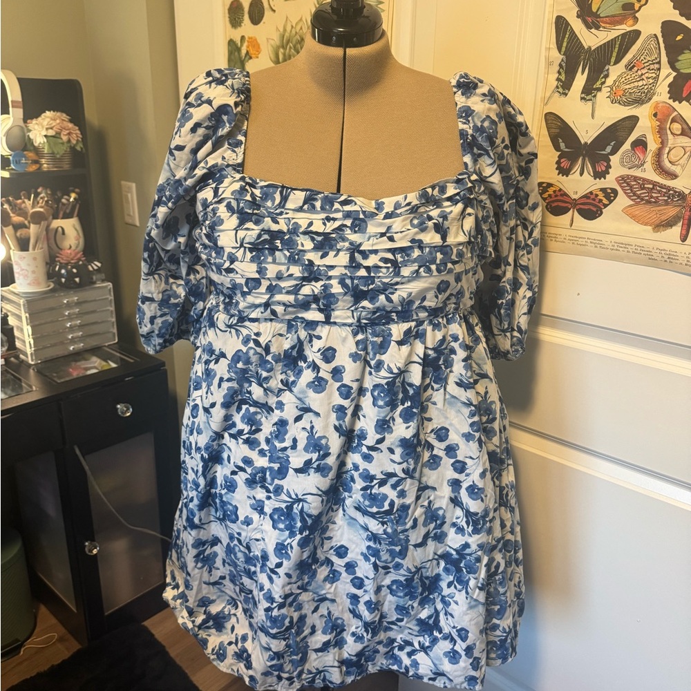 Abercrombie & Fitch Emerson Poplin Mini Dress